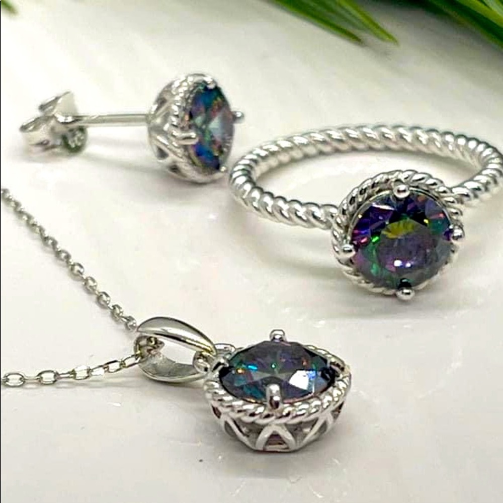 NEW sterling silver and multicolored DiAmi® SET